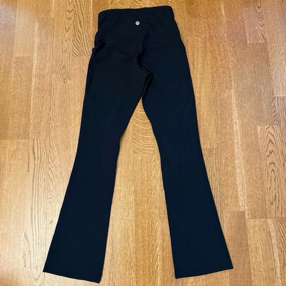 Lululemon Align High-Rise Mini Flare Pant Size 4 Nulu Black Leggings - Picture 3 of 11